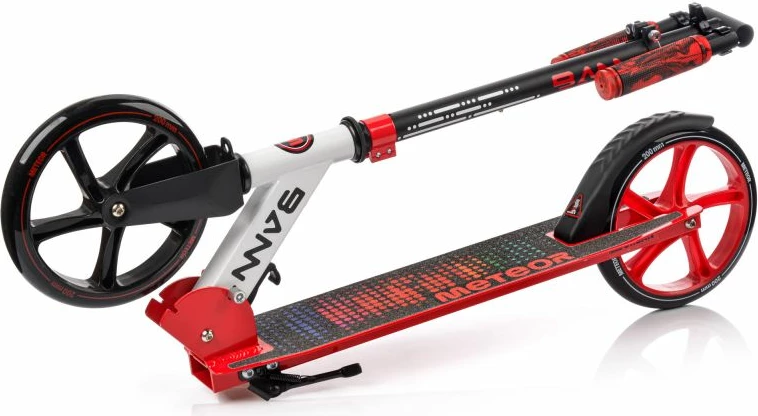 Urban skiro Meteor, za ženske in otroke, črn in rdeč