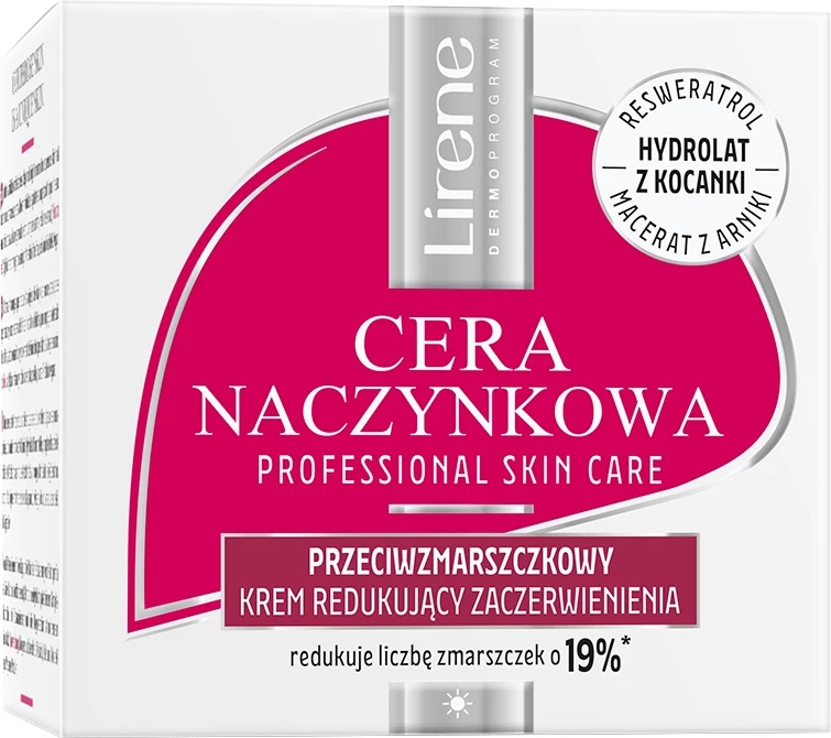 Protip gubam obrazna krema za ženske Lirene Cera Naczynkowa, 50 ml