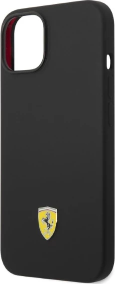 Ovitek za telefon za iPhone 14 Plus 6,7" Ferrari FEHMSIP14MBK, silikon, MagSafe, črn