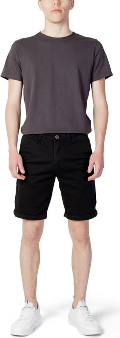 Kratke jeans hlače za moške Jack & Jones, črne