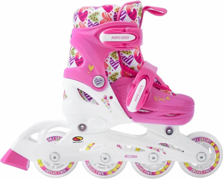 Otroški rolki SMJ, rožnati