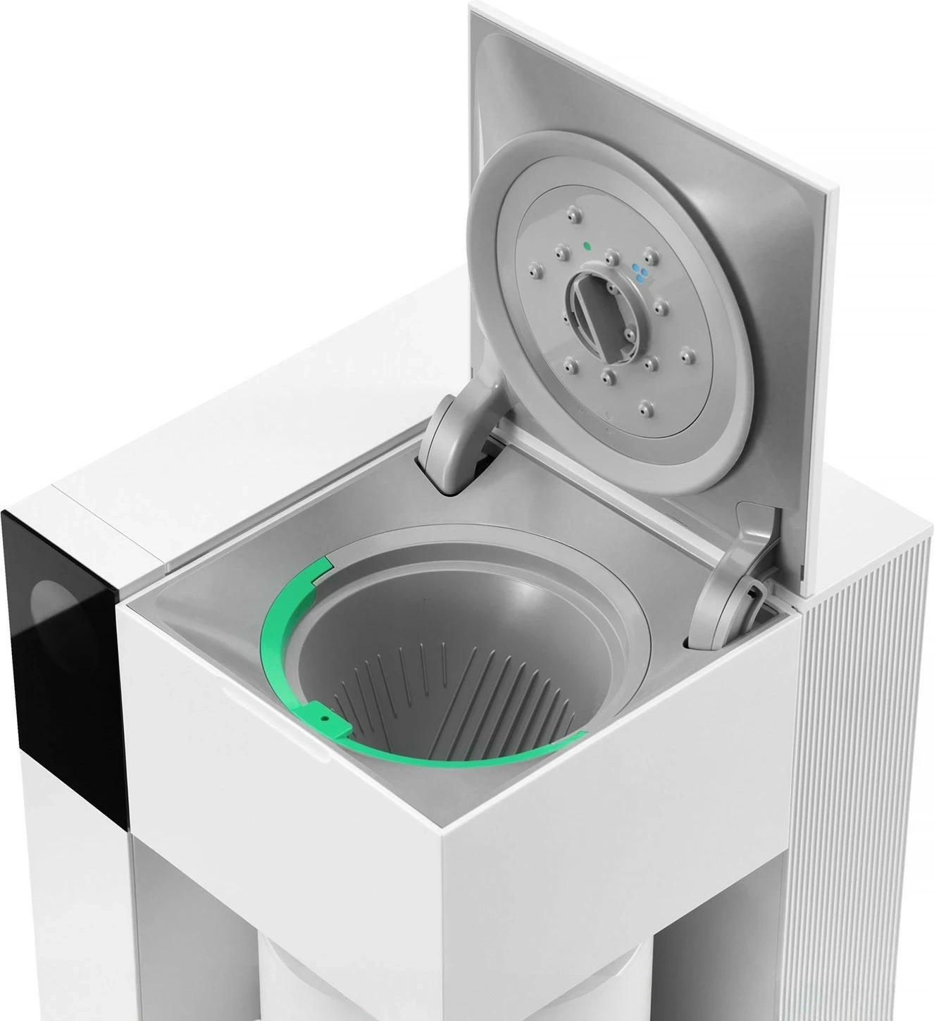 Kapljični aparat za kavo Fellow Aiden, 10 skodelic, Wi‑Fi, barvni zaslon, mat bela