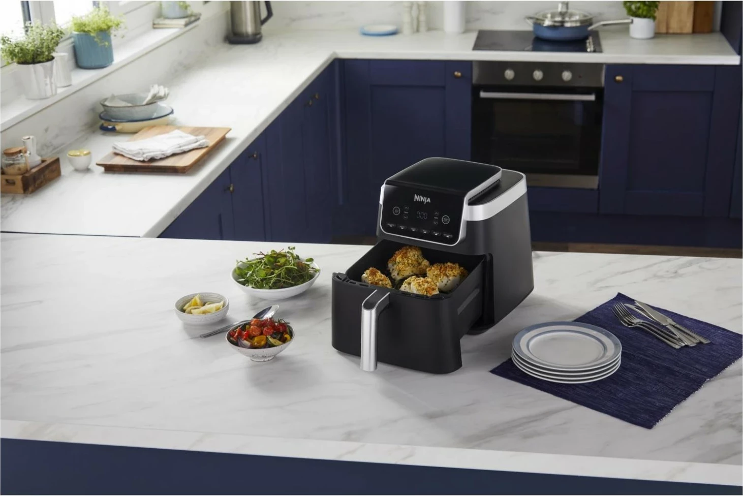 Peka na vroči zrak Ninja AF180EU, 6,2 L, črn
