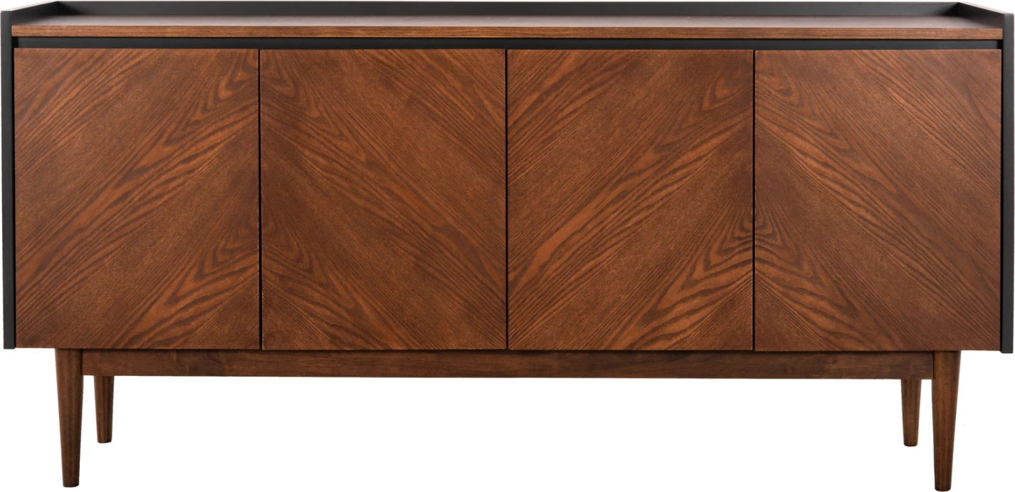Bife BEEN FH9740 MDF v orehovem in temno sivem furnirju 170x43x83H cm