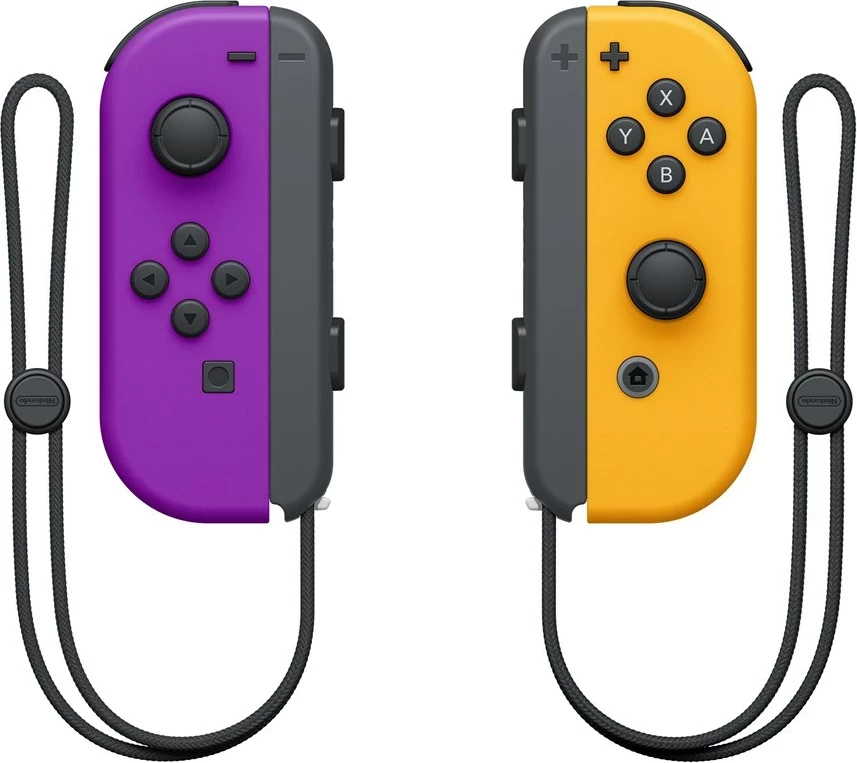 Brezžični gamepad za Nintendo Switch, Bluetooth, oranžen/vijoličen - Joy-Con