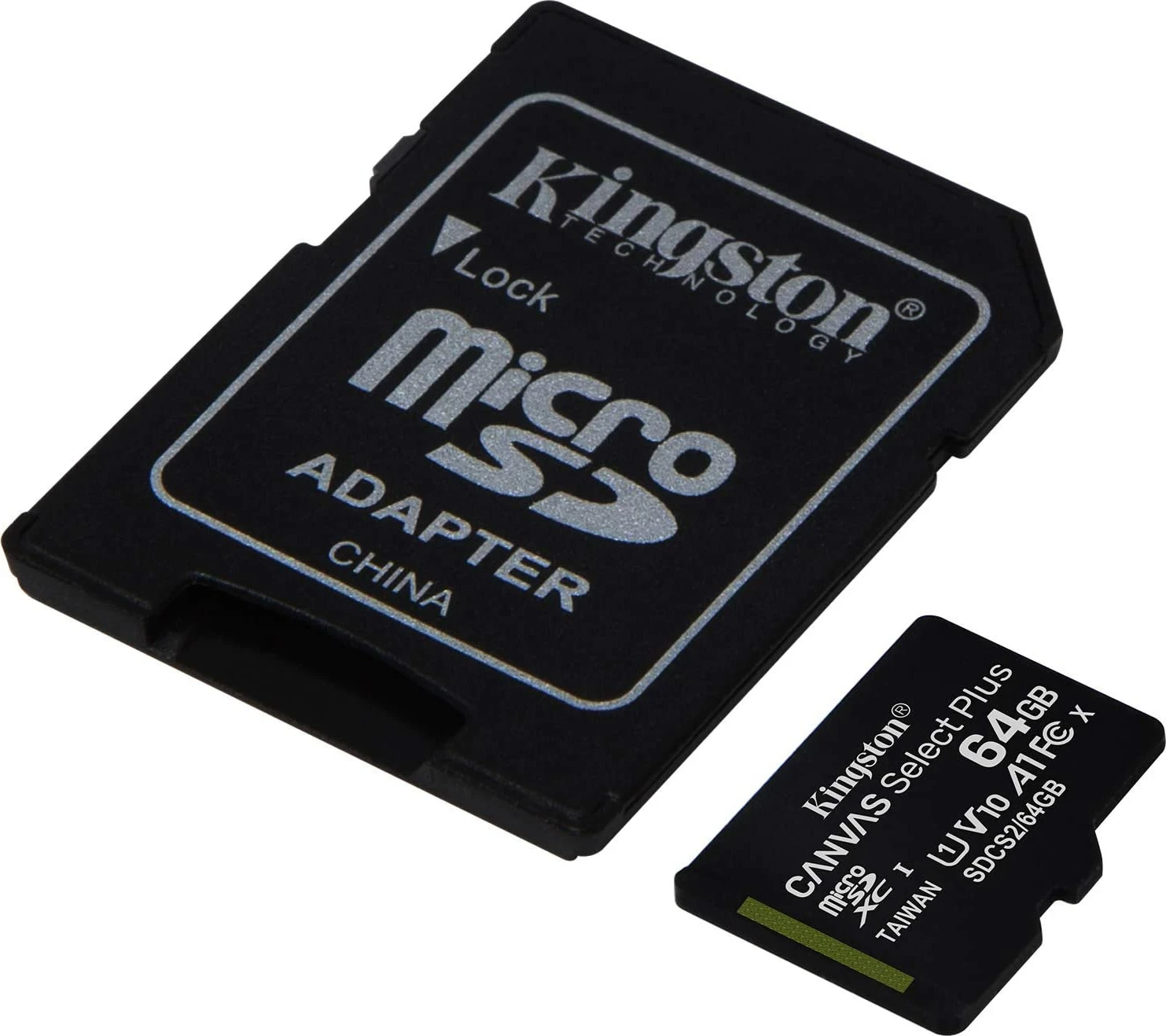 MicroSD kartica Kingston 64GB Class 10 SDCS2/64GB z SD adapterjem