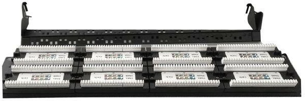 Patch panel Gembird NPP-C648CM-001, 48 portov, CAT 6, 19-palčni, črn