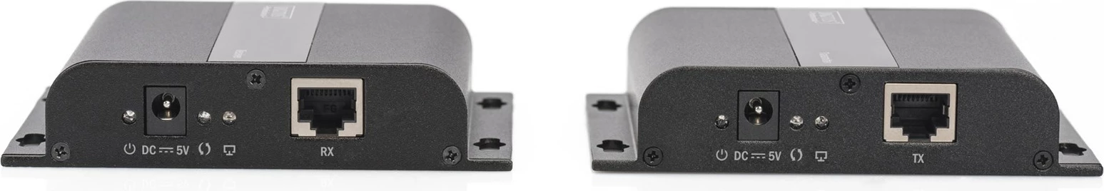 HDMI razširje 4K, komplet oddajnik in sprejemnik Digitus DS-55122, s CAT6 kablom, črn