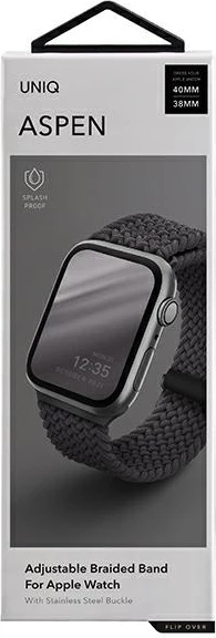 Elastičen pašček za Apple Watch UNIQ Aspen, Weavex™, 38/40/41 mm, siv Elastičen pašček za Apple Watch UNIQ Aspen, Weavex™, 38/40/41 mm, siv