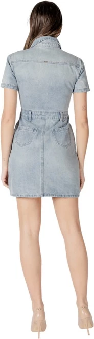 Obleka Morgan De Toi za ženske, svetlo modra