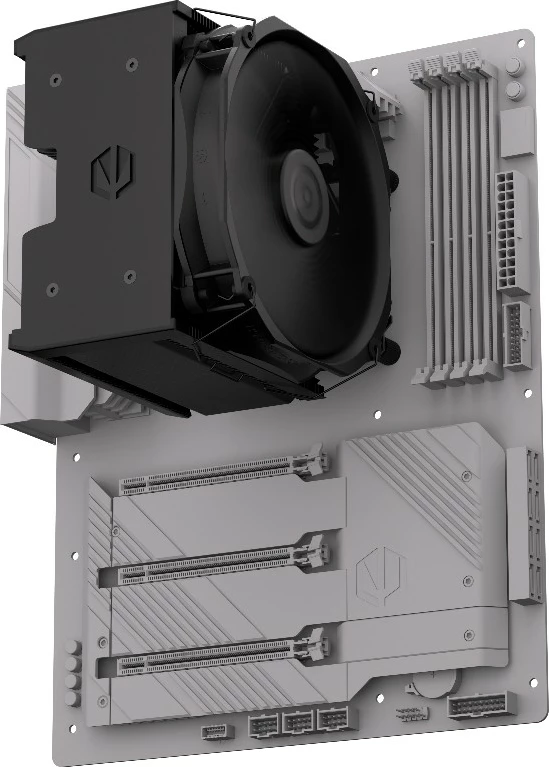 Hladilnik za procesor Fortis 5 Black Endorfy EY3A013, 140 mm, črn