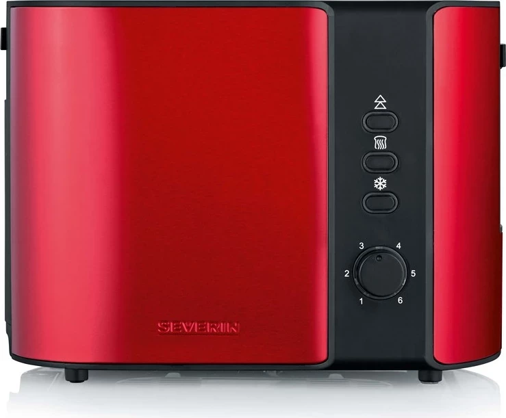 Tostier, SEVERIN AT 2217, 2 rezini, 800 W, inox, rdeč Tostier, SEVERIN AT 2217, 2 rezini, 800 W, inox, rdeč