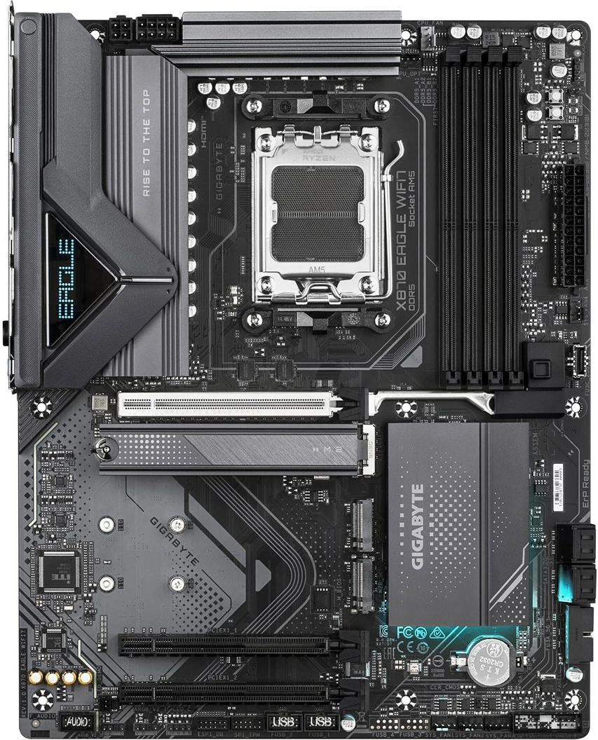 Matična plošča Gigabyte X870 EAGLE WIFI7, Socket AM5, črna