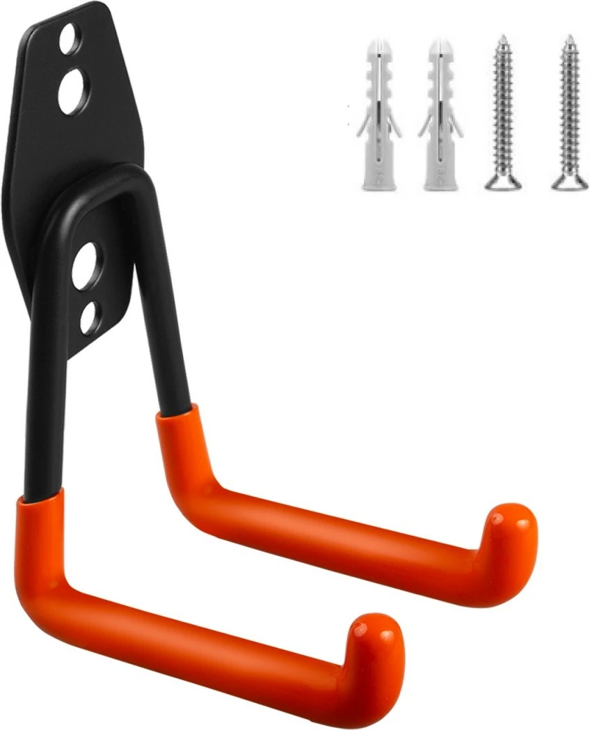 Stenska nosilna polica za garažo Maclean MC-442, jeklo, 70 kg, črno/oranžna