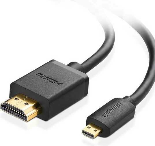 Micro HDMI na HDMI kabel Ugreen 30104, 3 m, 3D, črn