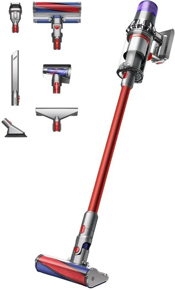 Brezžični sesalnik V11 Fluffy, Dyson, srebrno/rdeč