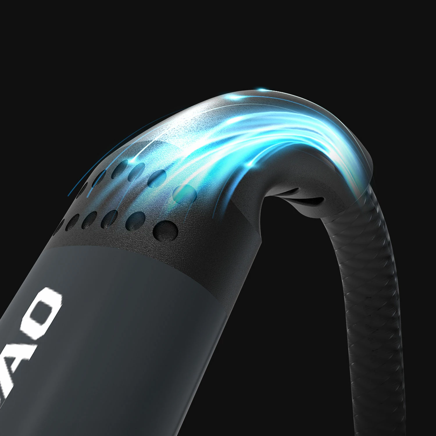 Kabel 3-v-1 Dudao L3E, 1,2 m, 60 W, MicroUSB/USB-C/Lightning, črn