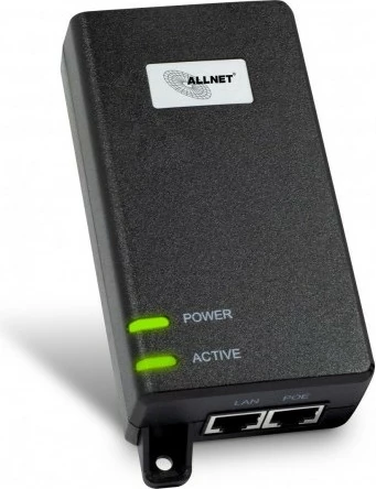 PoE injektor ALLNET ALL-PI102-BT60-5G, 1G/2.5G/5G, plastičen PoE injektor ALLNET ALL-PI102-BT60-5G, 1G/2.5G/5G, plastičen