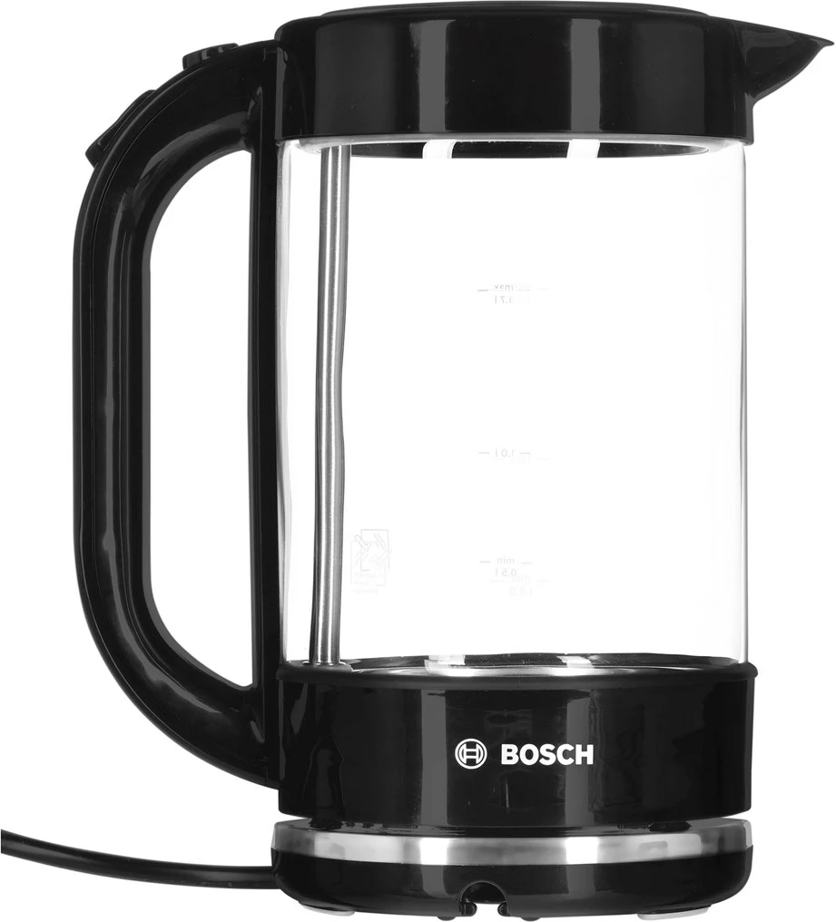 Električni kuhalnik vode, Bosch TWK70B03, 1,7 L, 2400 W, črn/ prozoren Električni kuhalnik vode, Bosch TWK70B03, 1,7 L, 2400 W, črn/ prozoren