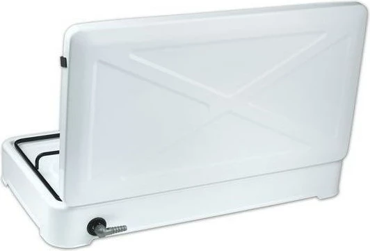 Plinska kuhalna plošča, 3 kuhališča Ravanson K-03TB, 60 cm, bela