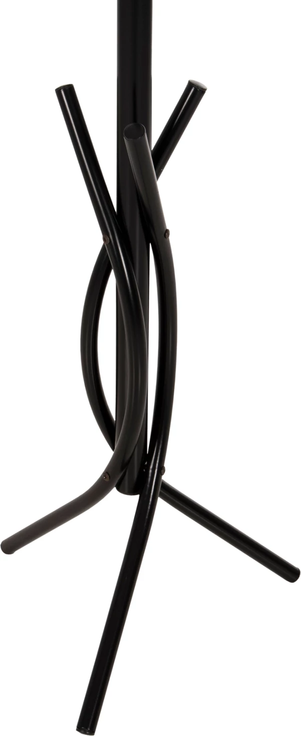 Samostoječi obešalnik FH9575.01 kovinski v črni barvi - 7 obešalnih mest 41x41x176H cm