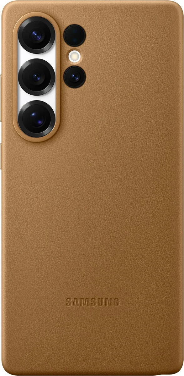 Ovitek iz umetnega usnja Kindsuit za Samsung Galaxy S25 Ultra, kamel
