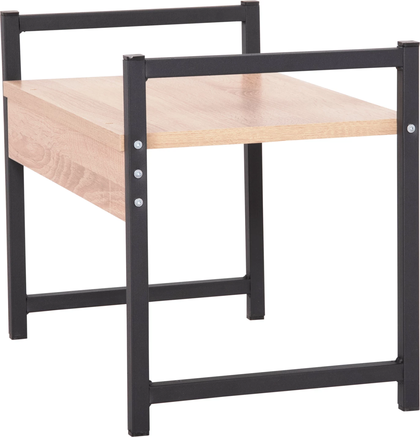 Kuhinjska organizacijska polica BECKO FH18219.03 melamin v sonoma-črni kovini 54.5x35x41Hcm