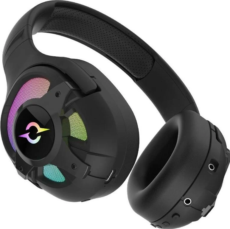 Brezžične in žične igralne slušalke AQIRYS ARA, črne