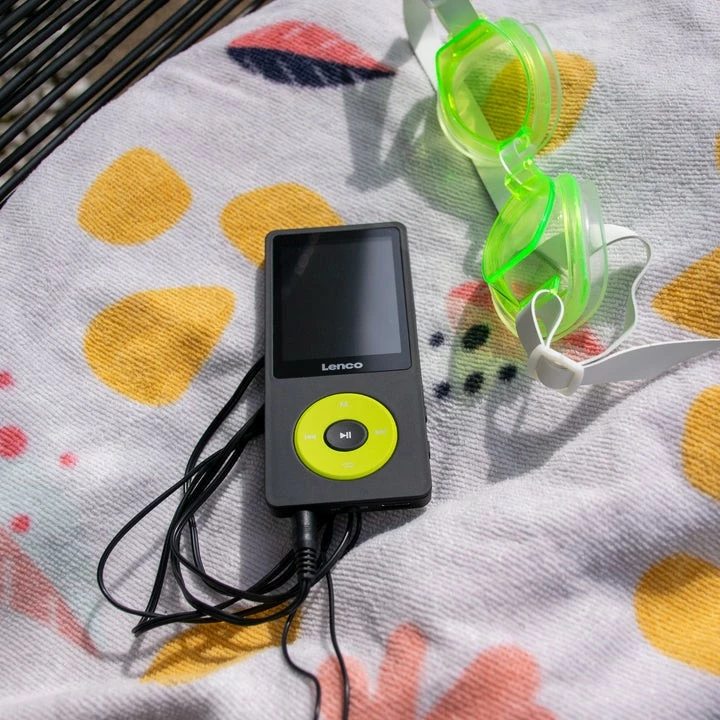 MP4 predvajalnik Lenco Xemio-860GR, 256 GB, Bluetooth, microSD, črno/lime MP4 predvajalnik Lenco Xemio-860GR, 256 GB, Bluetooth, microSD, črno/lime