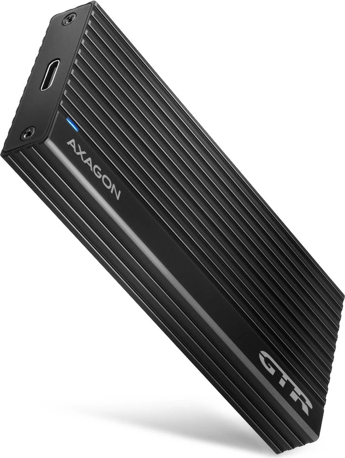 Računalniško ohišje za NVMe M.2 SSD, USB-C 3.2 Gen 2, aluminij, črn, AXAGON EEM2-GTR
