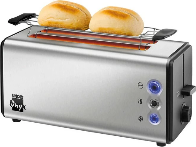 Toaster Onyx Duplex 4 rezine, 1400 W, inox/črn - UNOLD