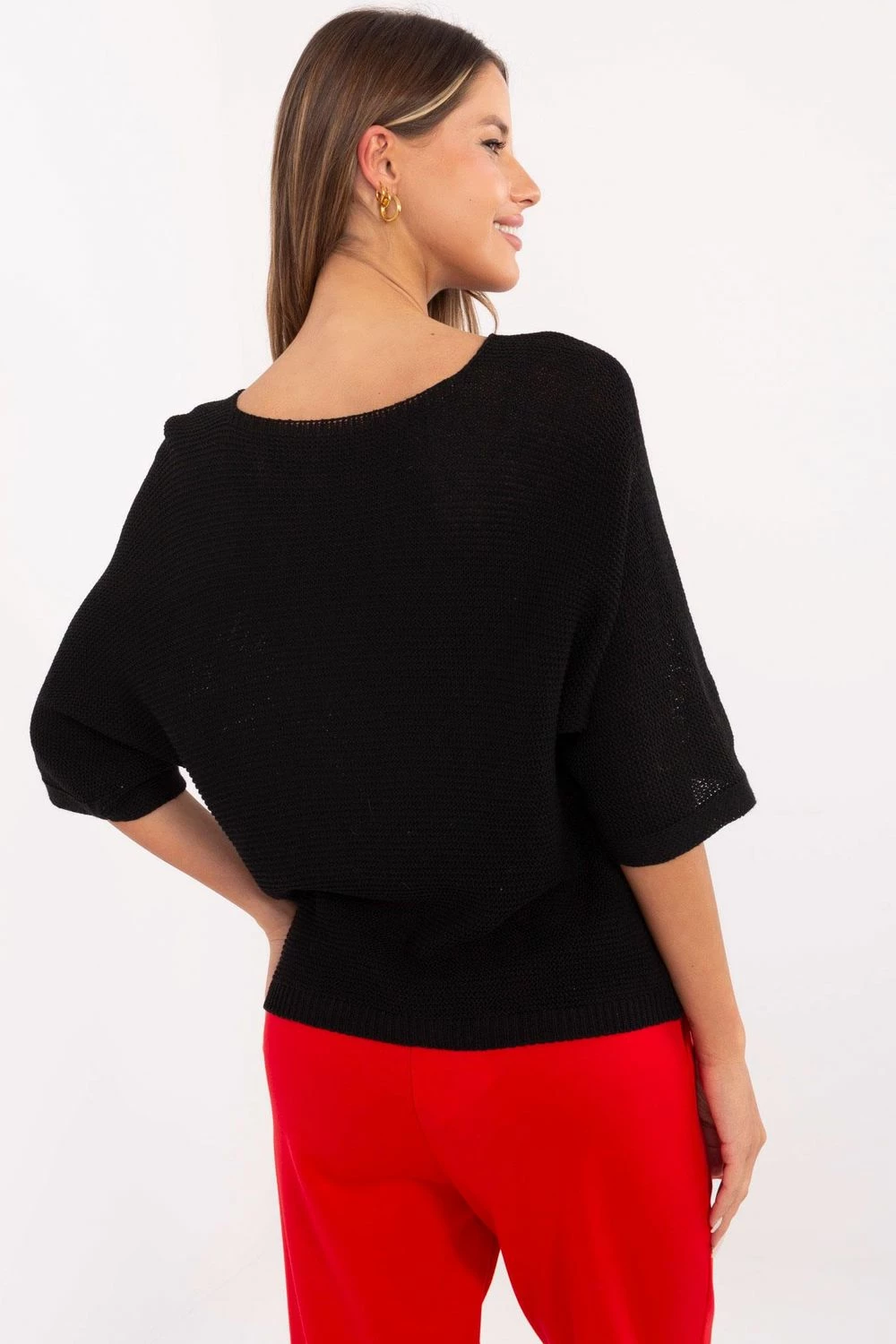 Pletenina za ženske Italy Moda 206727, črna