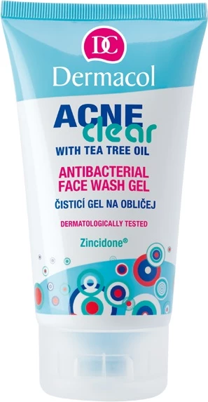 Čistilni gel za obraz, Dermacol AcneClear Antibacterial, 150 ml