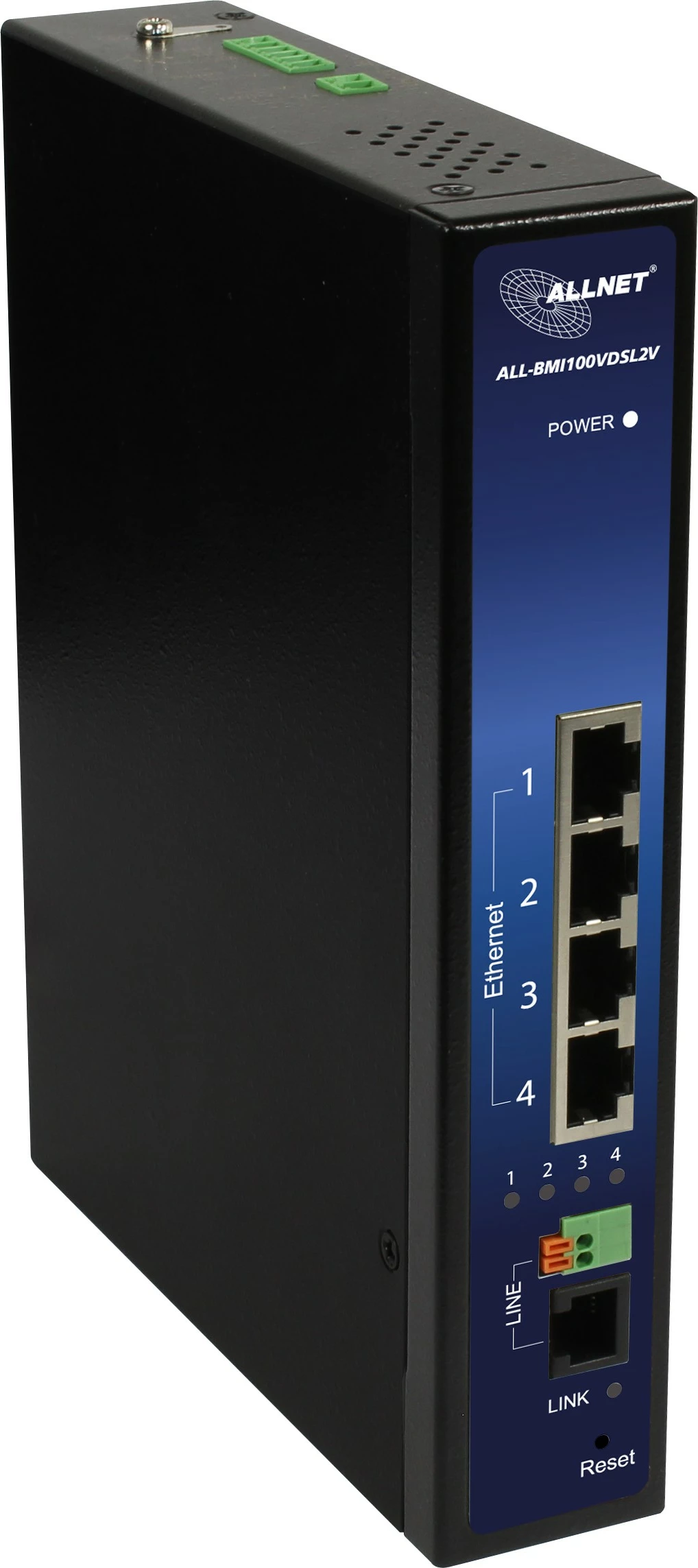 Mostek za omrežje ALLNET 172755, 100 Mbit/s, Ethernet LAN, črn