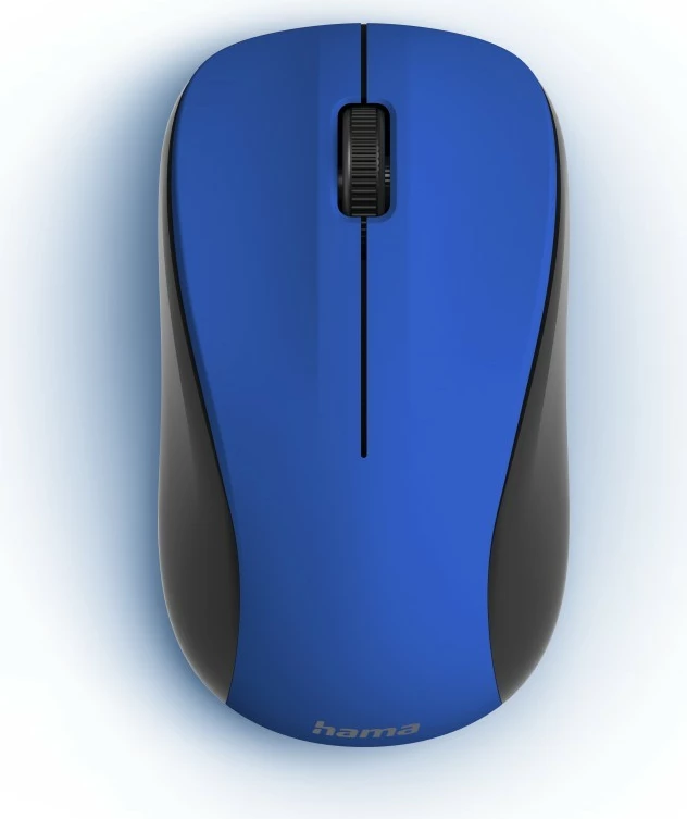 Brezžična miška, USB, 1200 DPI, modra Hama MW-300 V2