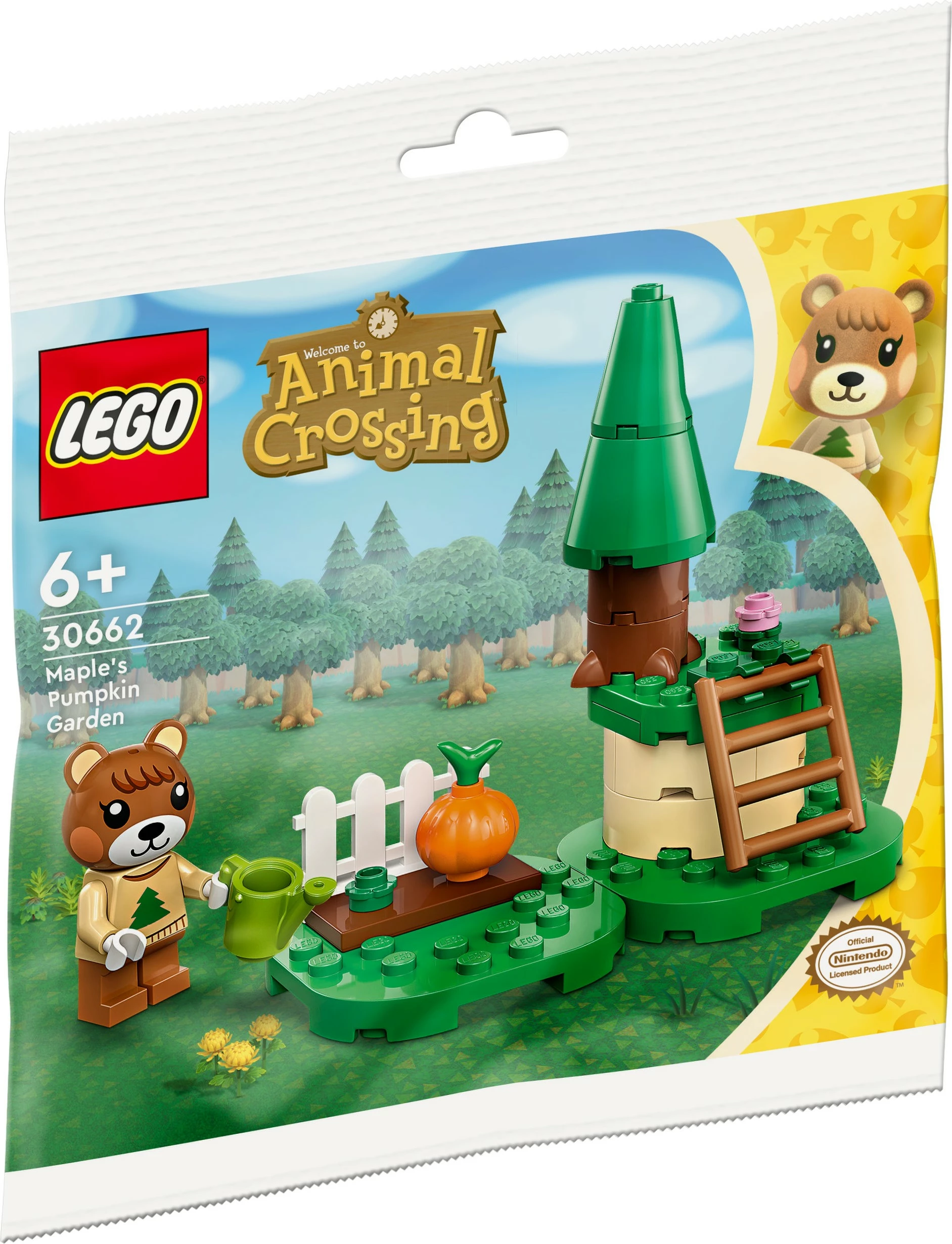 Set za sestavljanje LEGO Animal Crossing 30662 Javorjev bučni vrt, večbarven