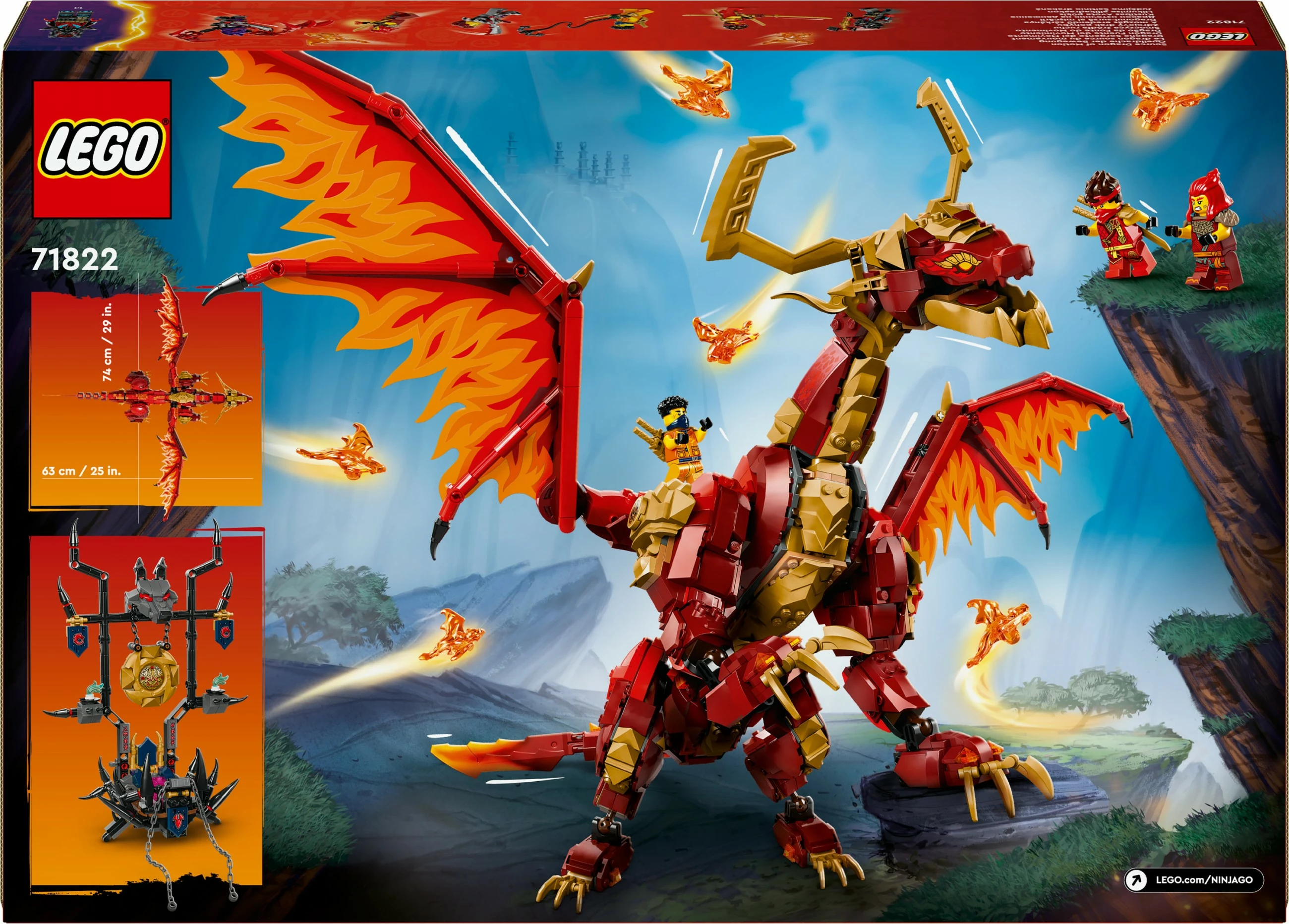 Set za gradnjo Ninjago Quelldrache der Bewegung, LEGO 71822, večbarven