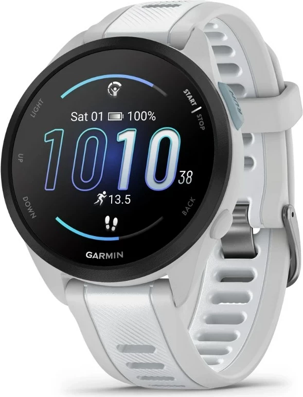 Pametna ura za šport Garmin Forerunner 165, 1,2" AMOLED, GPS, srebrna