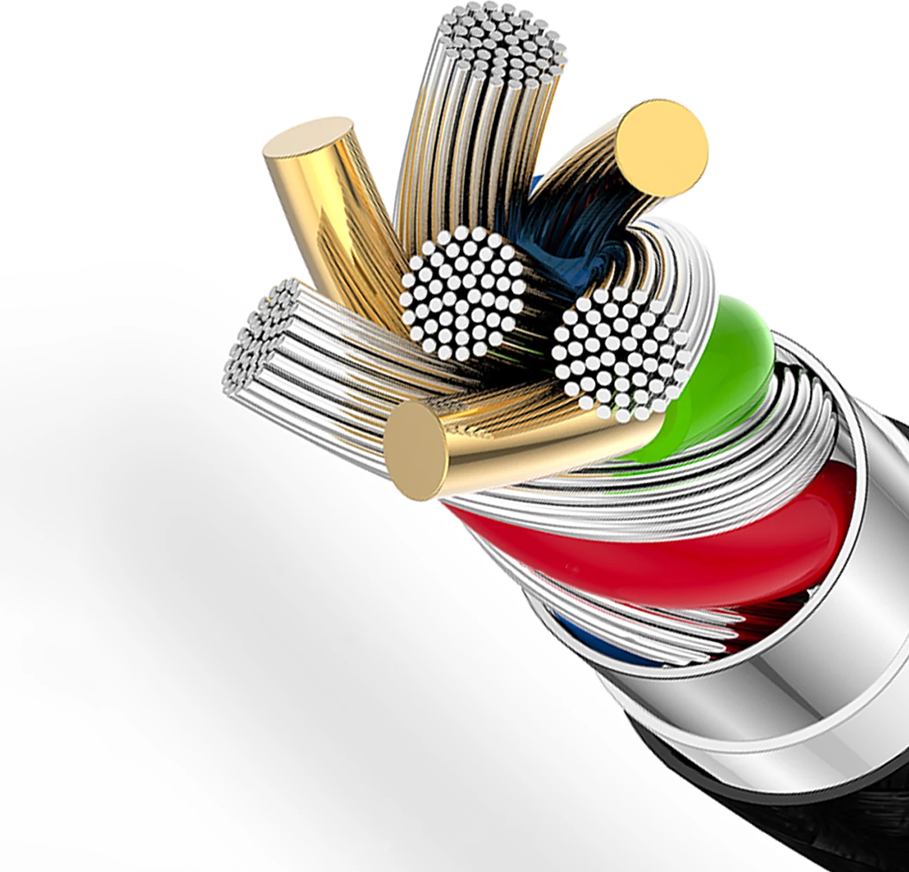 Kabel USB-A na MicroUSB Dudao L3SM, 1,2 m, 3A, črn