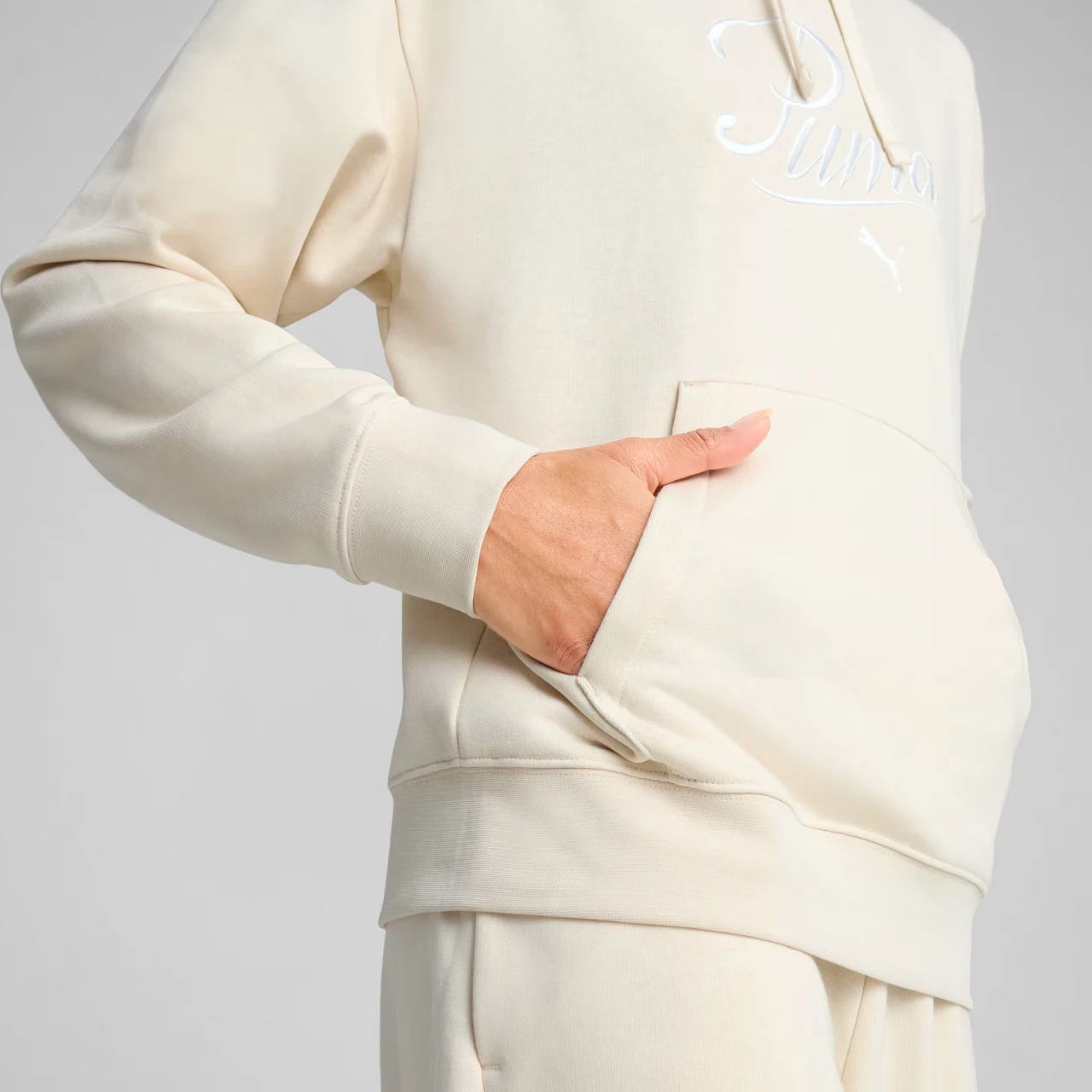 Pulover za ženske Puma, krem