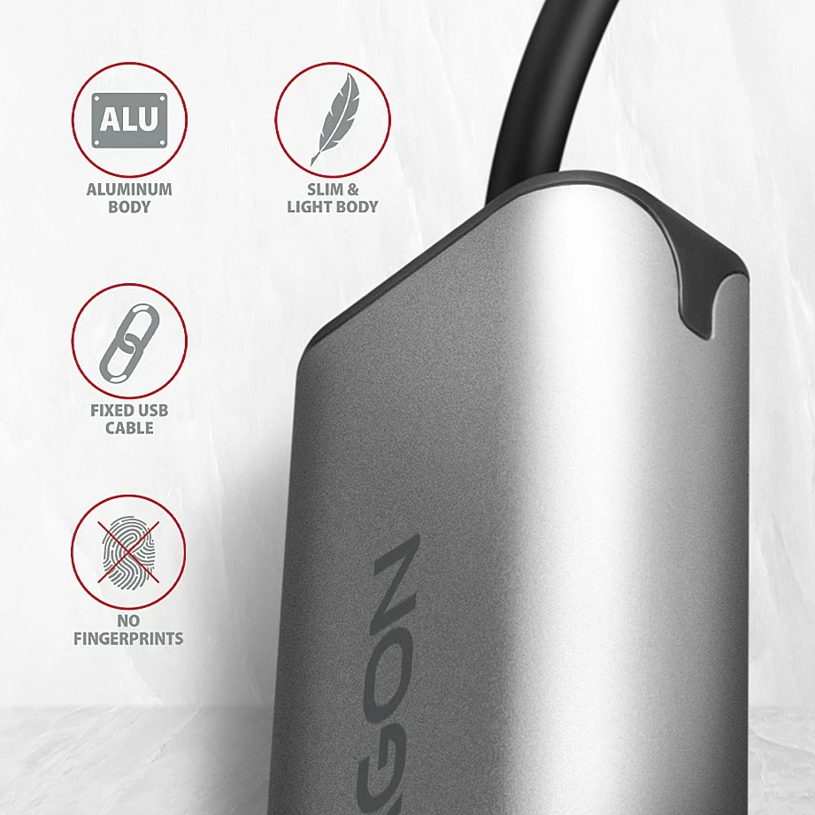 Omrežna kartica AXAGON ADE-25RC, 2,5 Gigabit Ethernet, USB-C 3.2 Gen 1, siva Omrežna kartica AXAGON ADE-25RC, 2,5 Gigabit Ethernet, USB-C 3.2 Gen 1, siva
