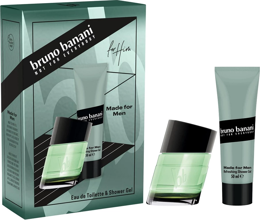 Eau de Toilette za moške Bruno Banani Made for Men, 30 ml + gel za prhanje 50 ml
