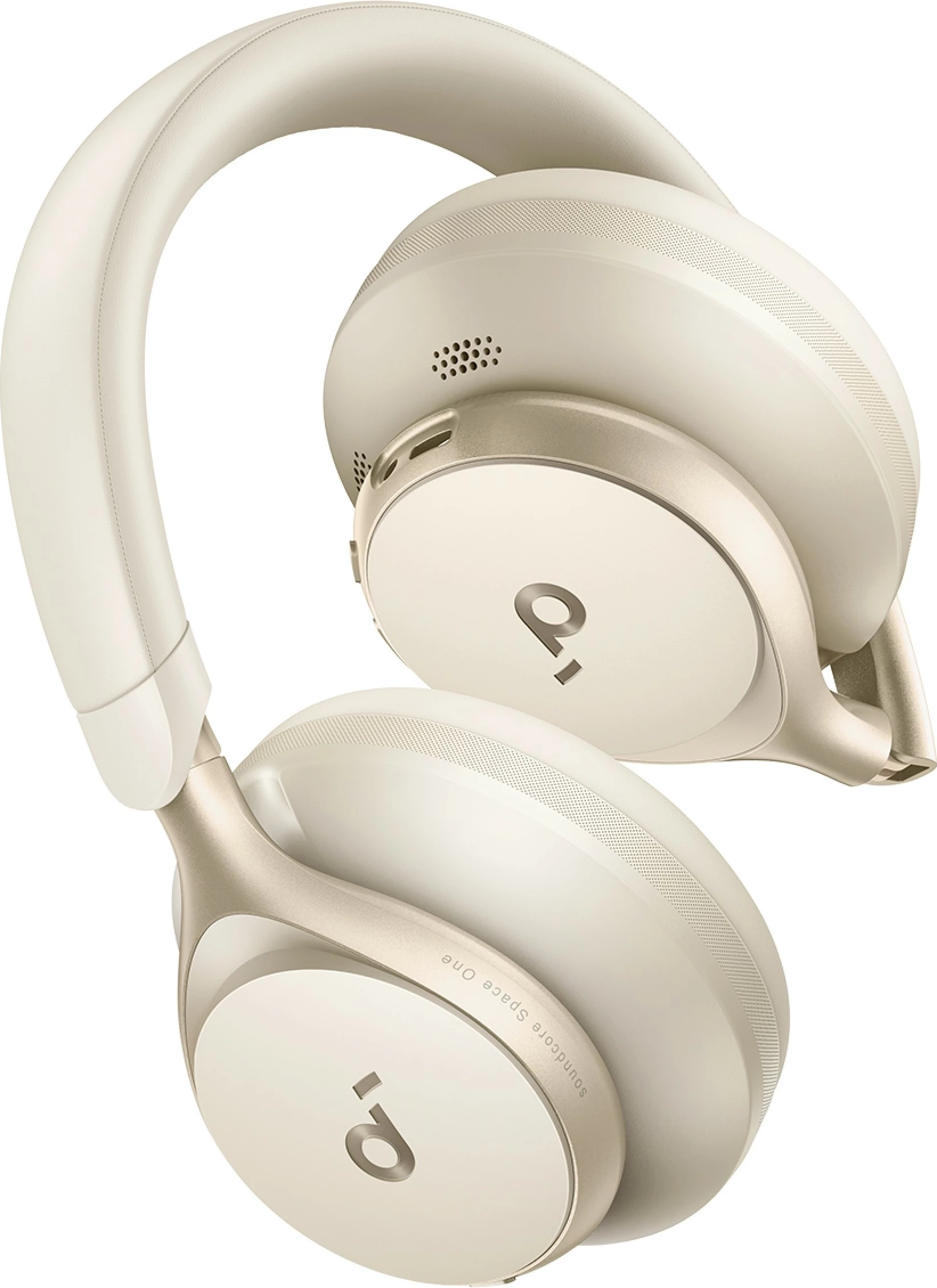 Slušalke zasušne Anker Soundcore Space One, žične in brezžične, Krem