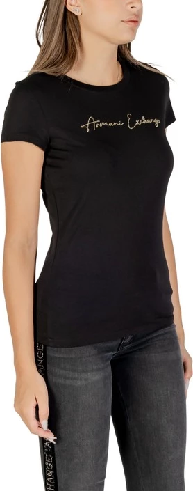 Majica Armani Exchange, ženska, črna