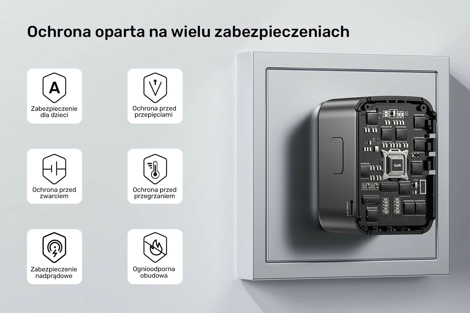 Potovalni polnilnik 65 W Unitek