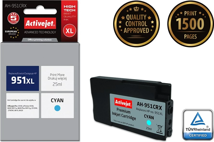 Toner Activejet AH-951CRX, modra, za HP