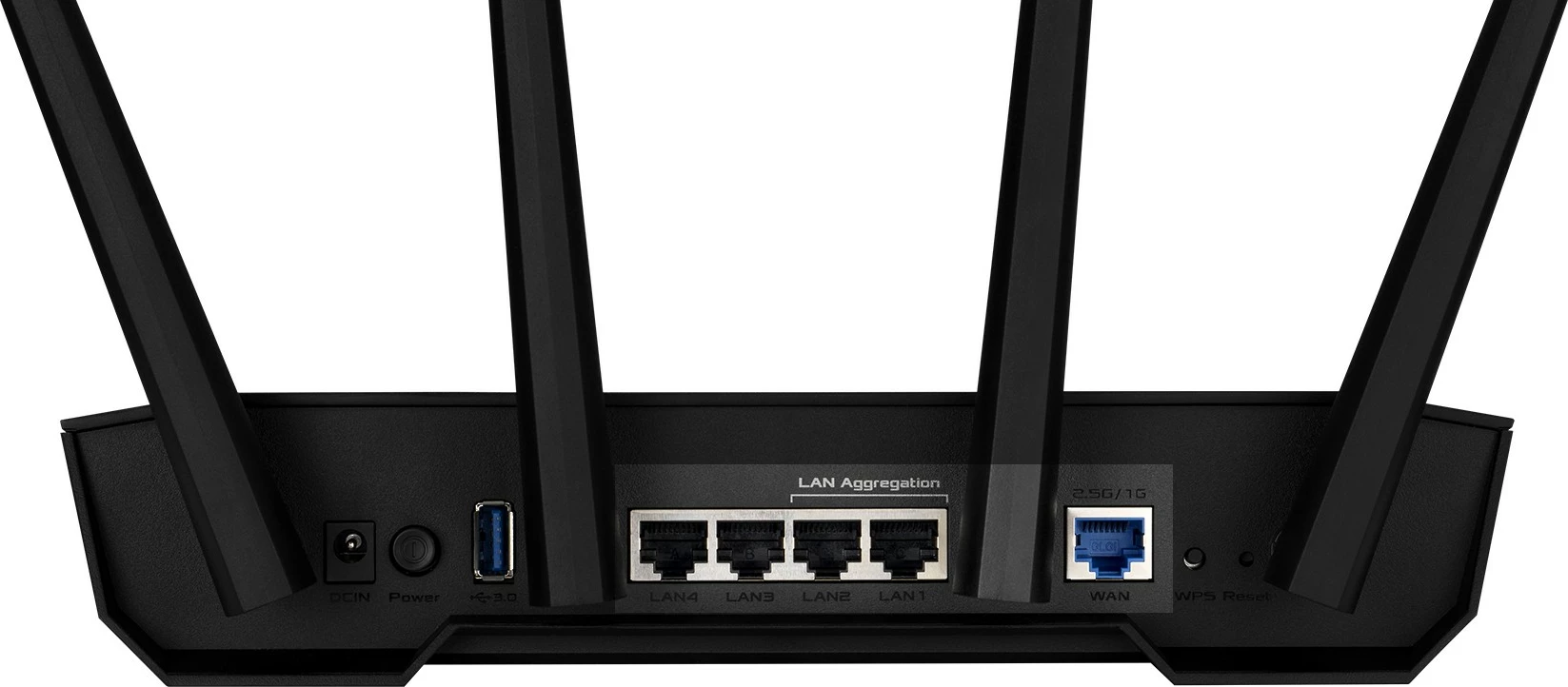Napreden Wi‑Fi 6 usmerjevalnik TUF Gaming AX3000 V2, ASUS, črn, Dual-band, priključek 2.5Gbps
