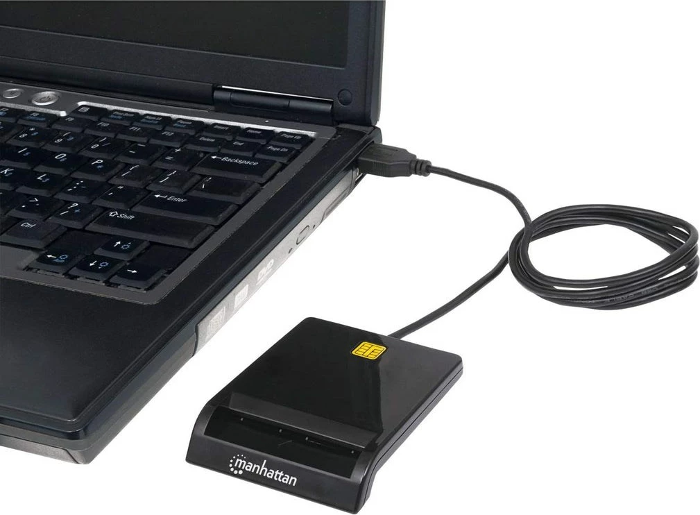Bralnik kontaktnih pametnih kartic USB-A, 12 Mbps, Manhattan