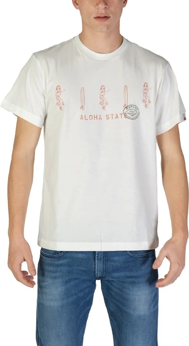 Majica za moške Replay, bela