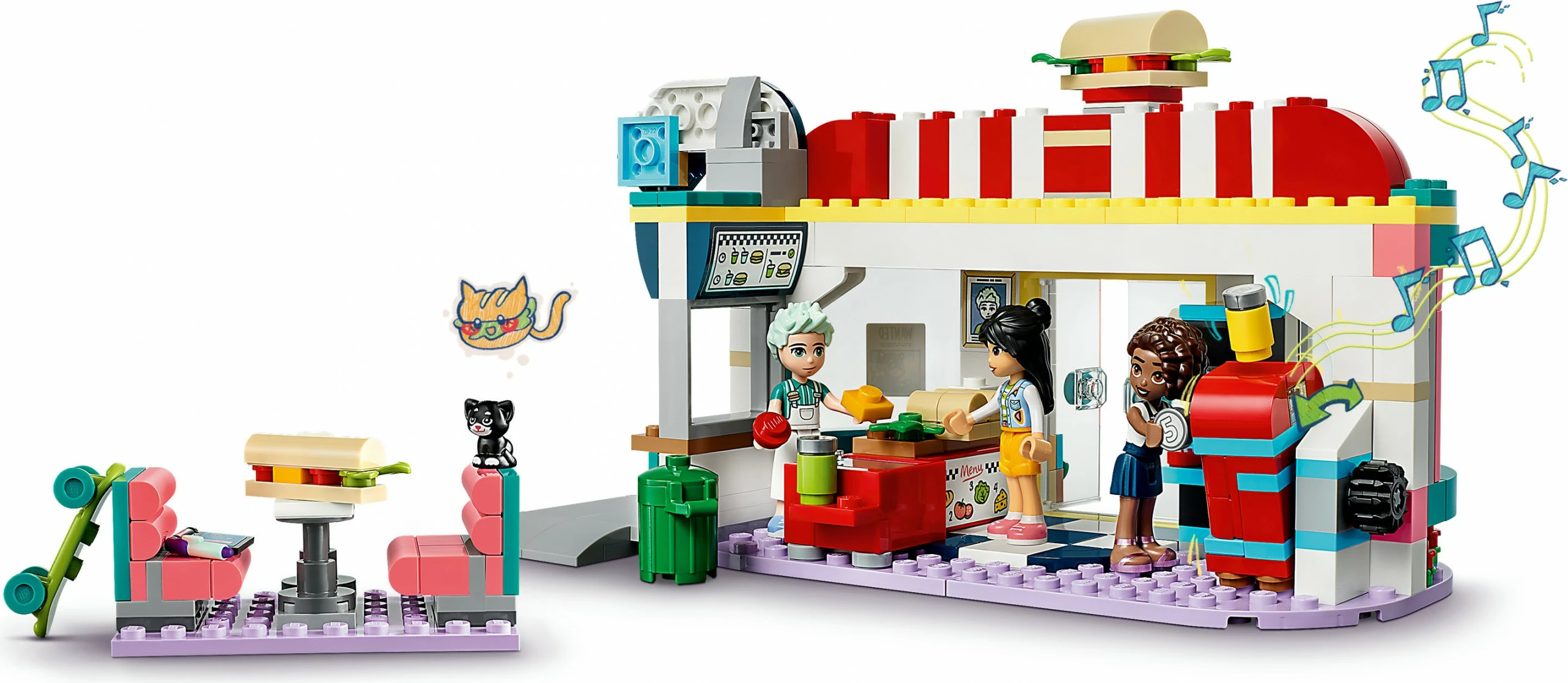 Set za sestavljanje restavracija LEGO Friends 41728, večbarven